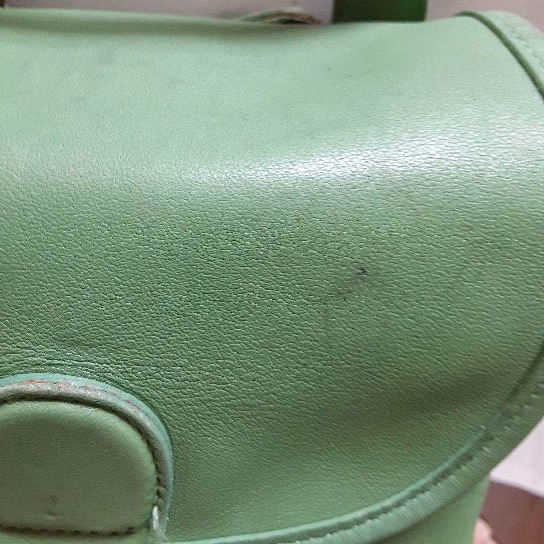 超希少✨オールドコーチ リュック ナップサック グラブタンレザー ミントグリーン ☆希少 オールドコーチ ミニリュック グラブタンレザー グリーン