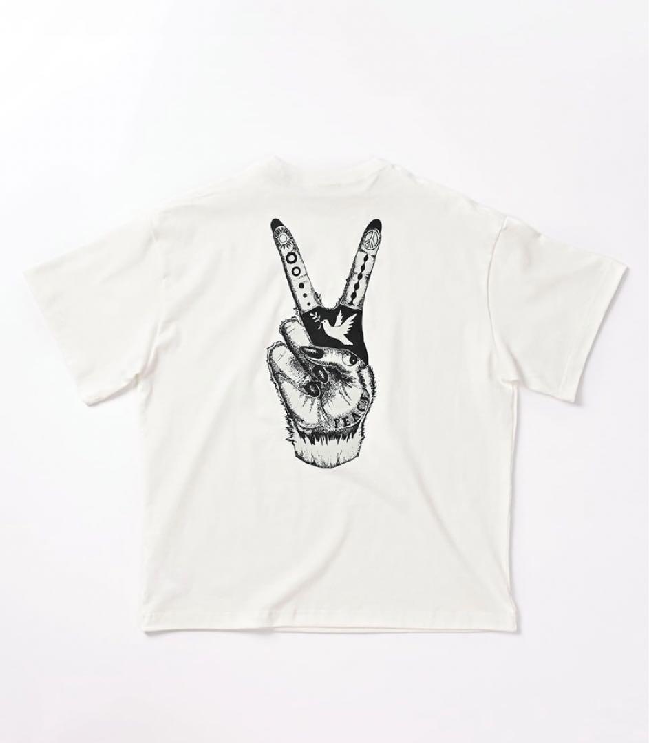 ADI プリントTシャツ ホワイト　XL