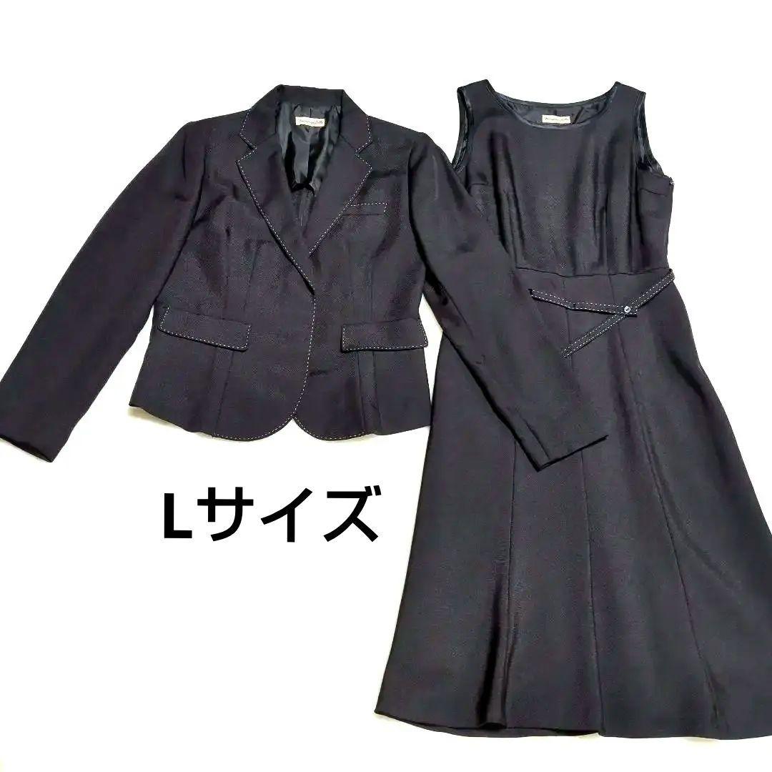 ブラックスーツ ジャケットとワンピースのセット