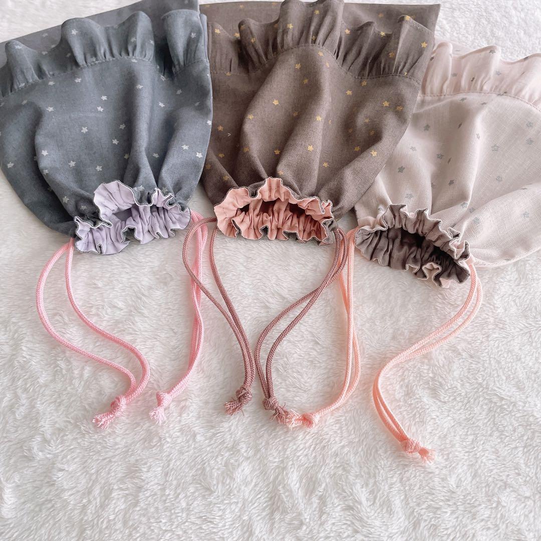 ♡yopi♡　ハンドメイド オーダー リバティ コップ袋　巾着袋