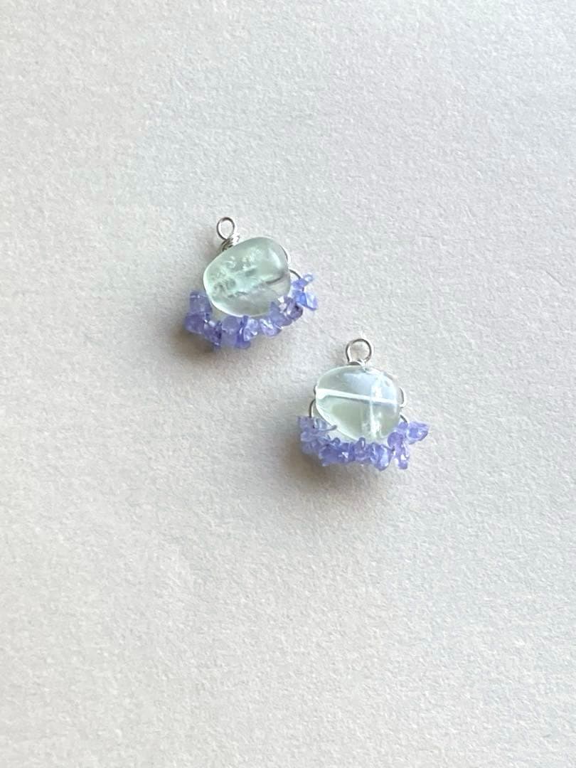 no.0075 シーグラスみたいな濁りフローライト