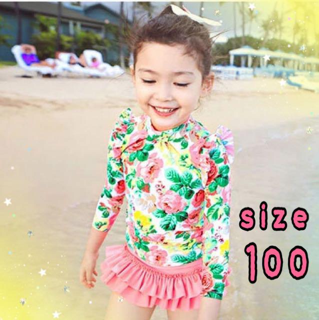 子供 ラッシュガード 女の子 100 水着 水色 かわいい 贅沢 子供 ラッシュガード 女の子 100 水着 水色 かわいい 贅沢