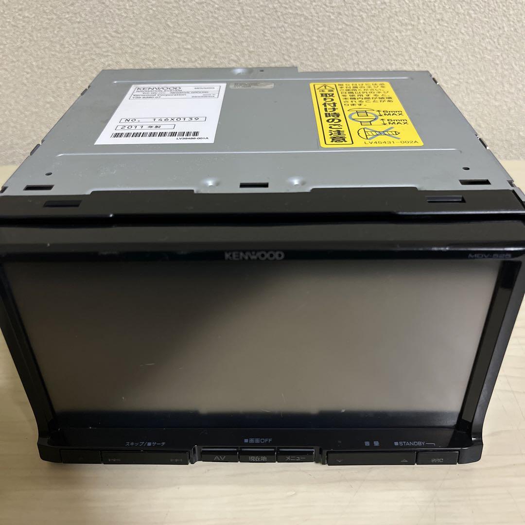 KENWOOD彩速ナビMDV-525最新地図更新済　新品バックカメラ付き