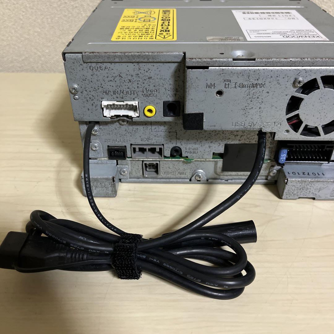 KENWOOD彩速ナビMDV-525最新地図更新済　新品バックカメラ付き