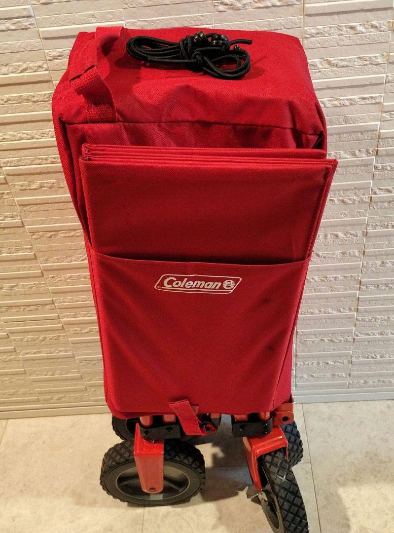 Coleman キャリーワゴン　赤 コールマンキャリーワゴン 赤 メッシュ