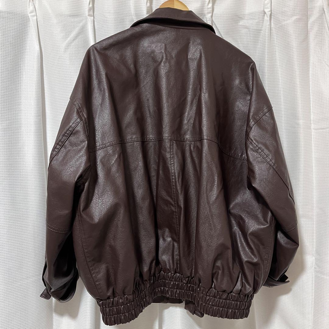 FREAK'S STORE レザージャケット ブラウン フリークスストア レザージャケット フェイクレザー ブラウン
