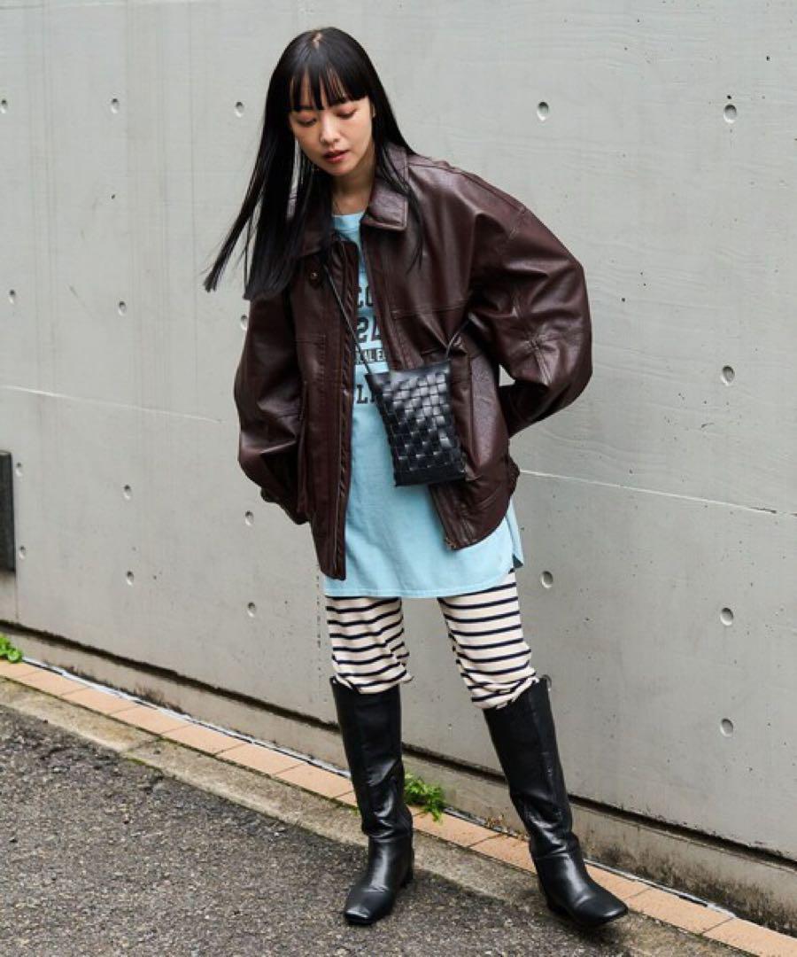 FREAK'S STORE レザージャケット ブラウン フリークスストア レザージャケット フェイクレザー ブラウン