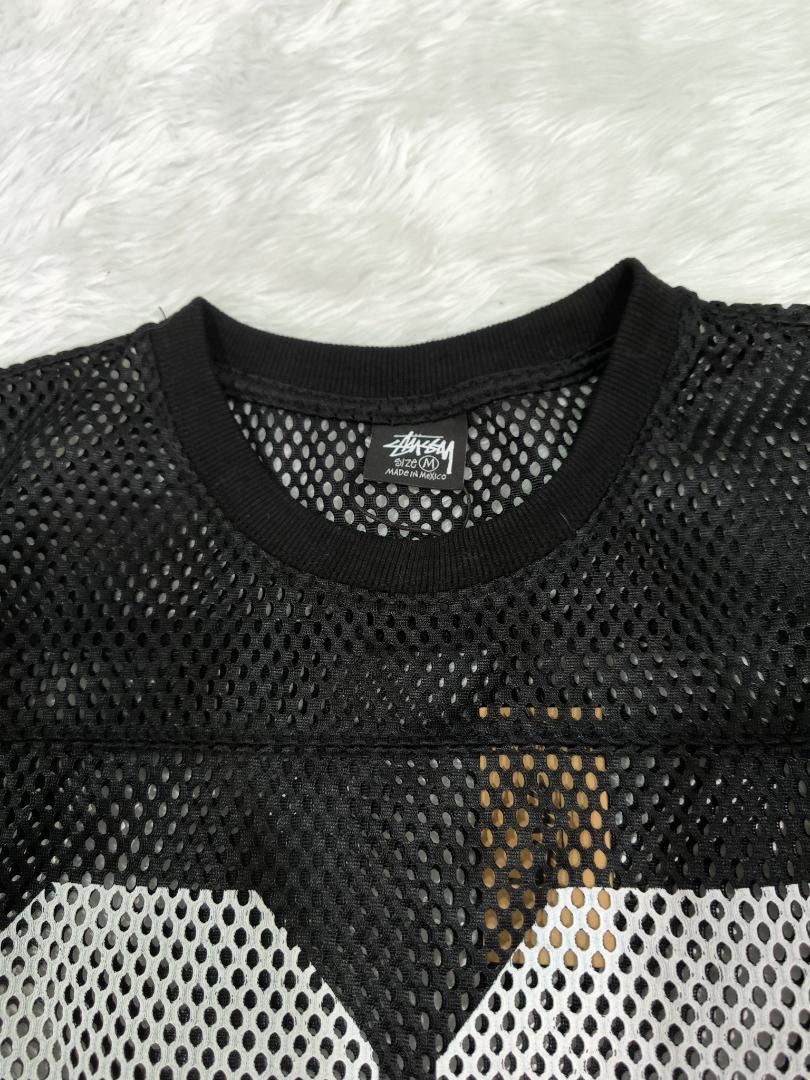 STUSSY メッシュシャツ 80 番号 Sサイズ - メルカリ
