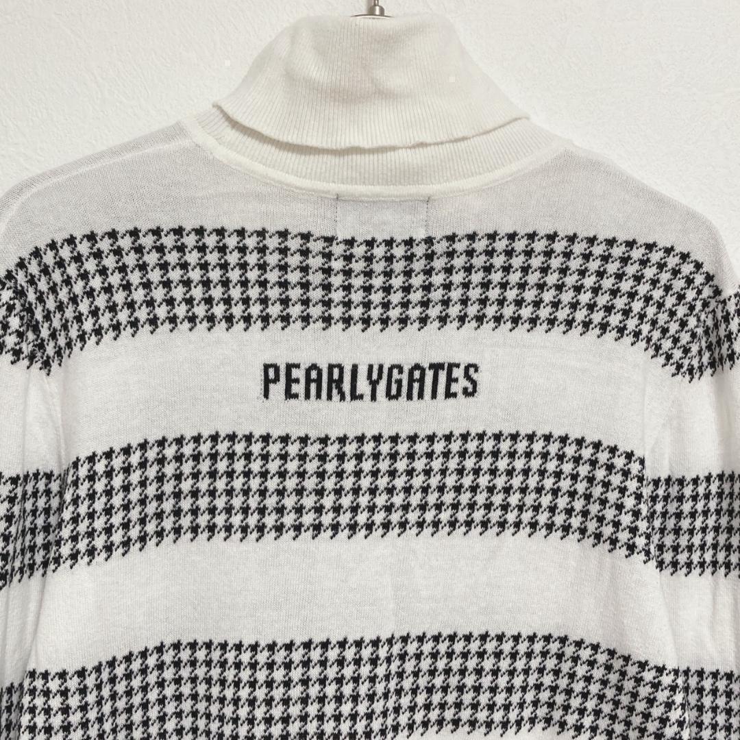 Pearly Gates パーリーゲイツ タートルネック ニット セーター ロゴ
