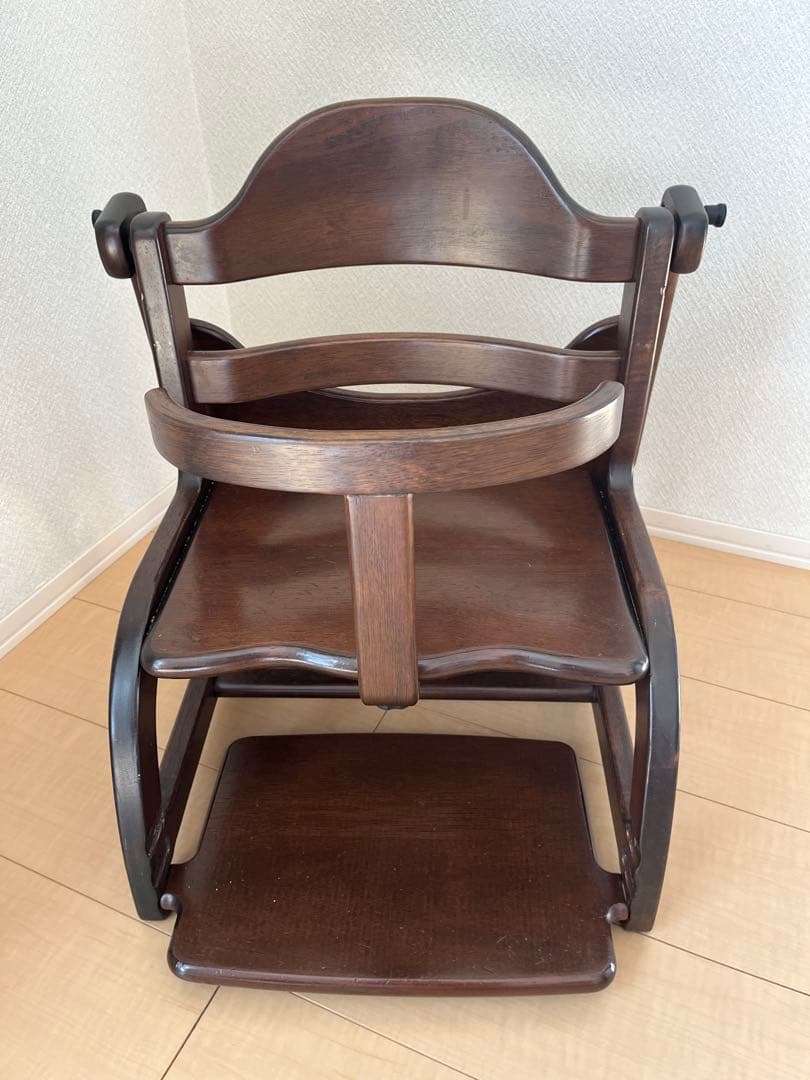 大和屋 すくすくローチェア ダークブラウン テーブル付き 大和屋 すくすくローチェア ダークブラウン テーブル付き