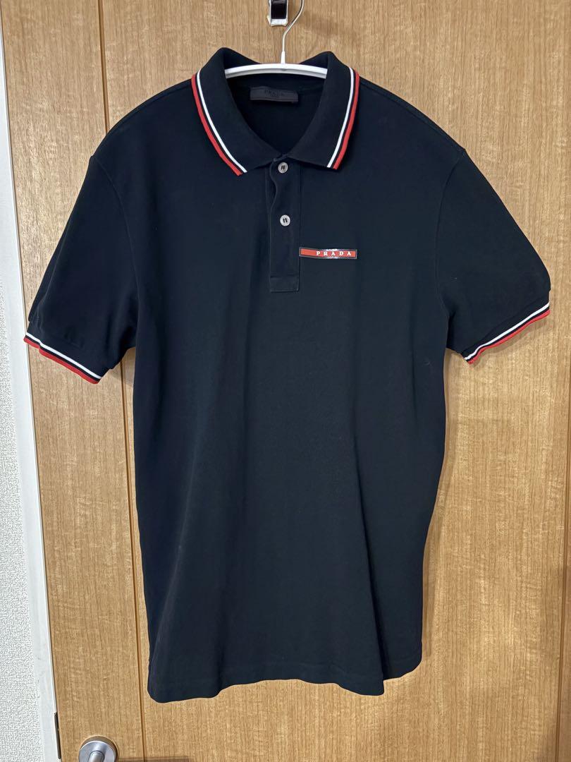 売り切りお値下げ‼️【良品】PRADA プラダ　ポロシャツ　黒