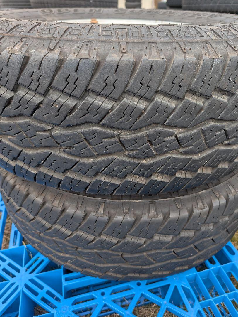 ④【USED】ハイラックスサーフ215 タイヤ付き 純正スチールホイール 1本