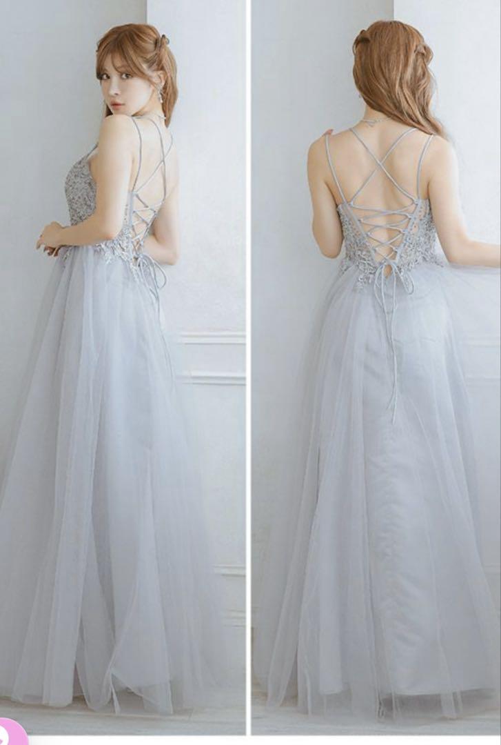 Tika グレー ロングドレス　Mサイズ