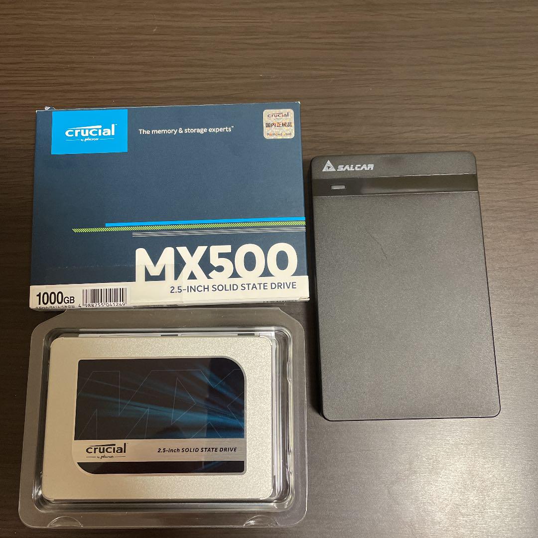 MX500 1TB SSD 2.5inch SATA u0026 外付けケース - PC周辺機器