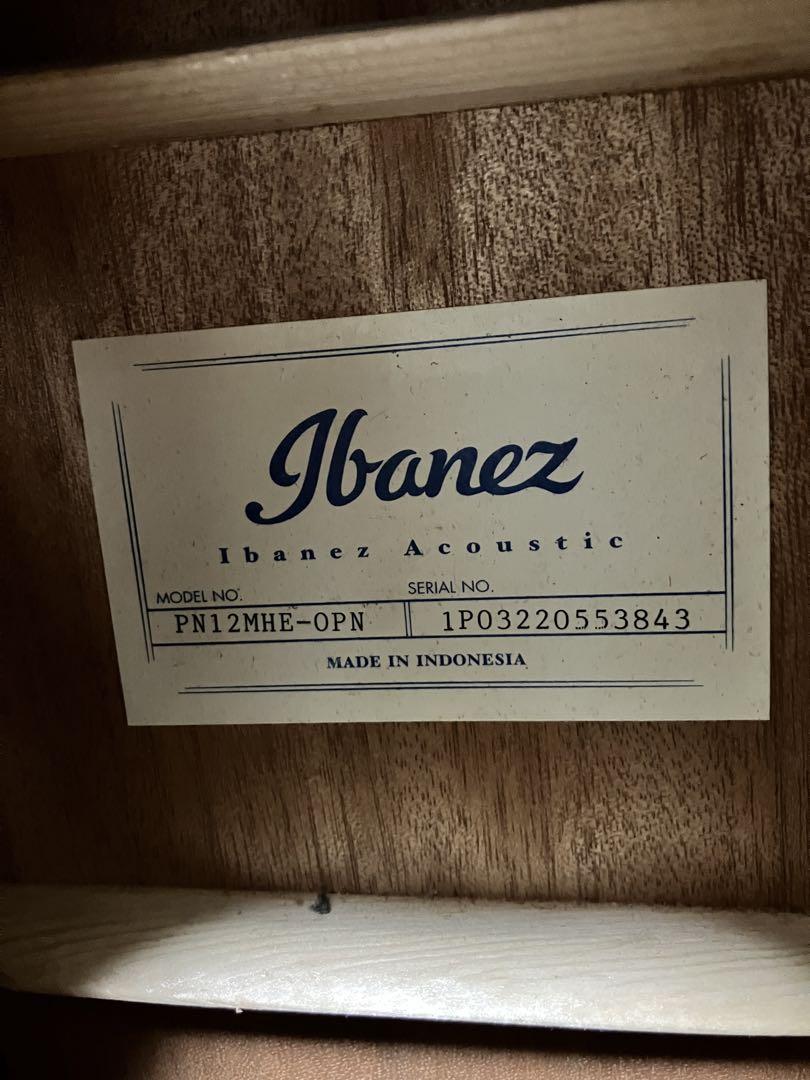 （再値下げ）IBANEZ エレアコ　PN12MHE-OPN