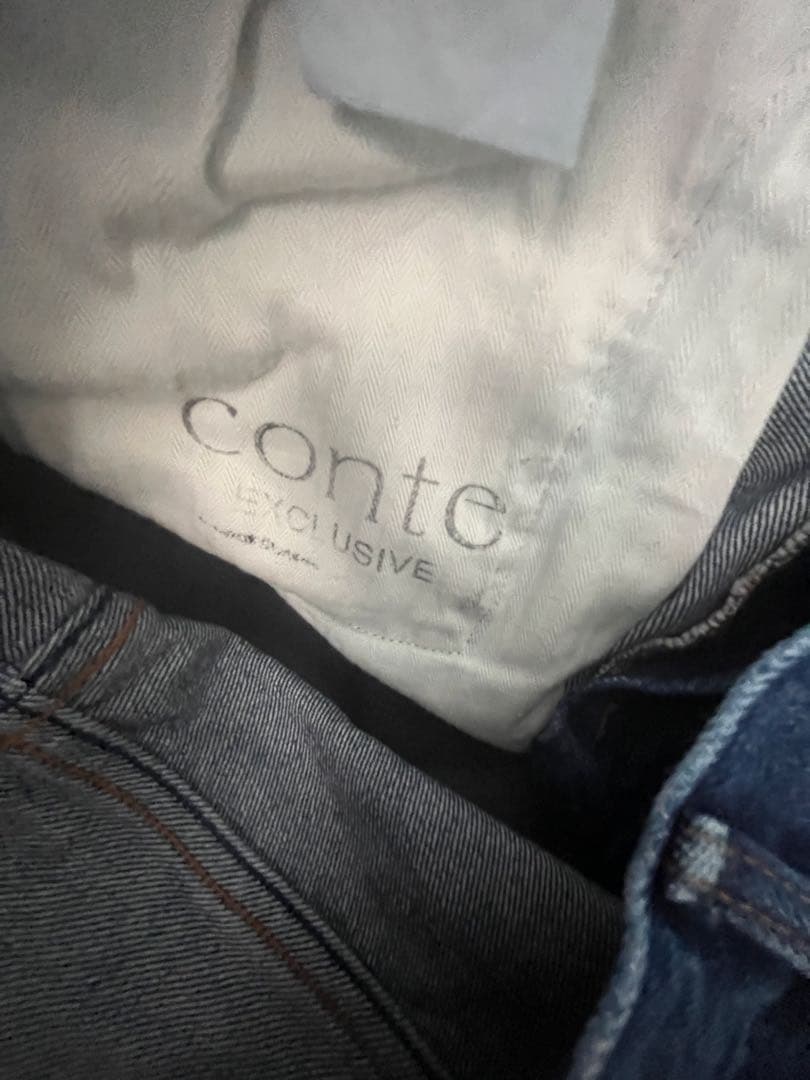 コンテupper hights for conteタックデニムパンツ