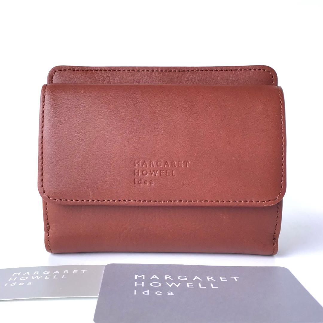 新品】マーガレットハウエル✨ダウナー 二つ折り財布 BOX財布 レンガ