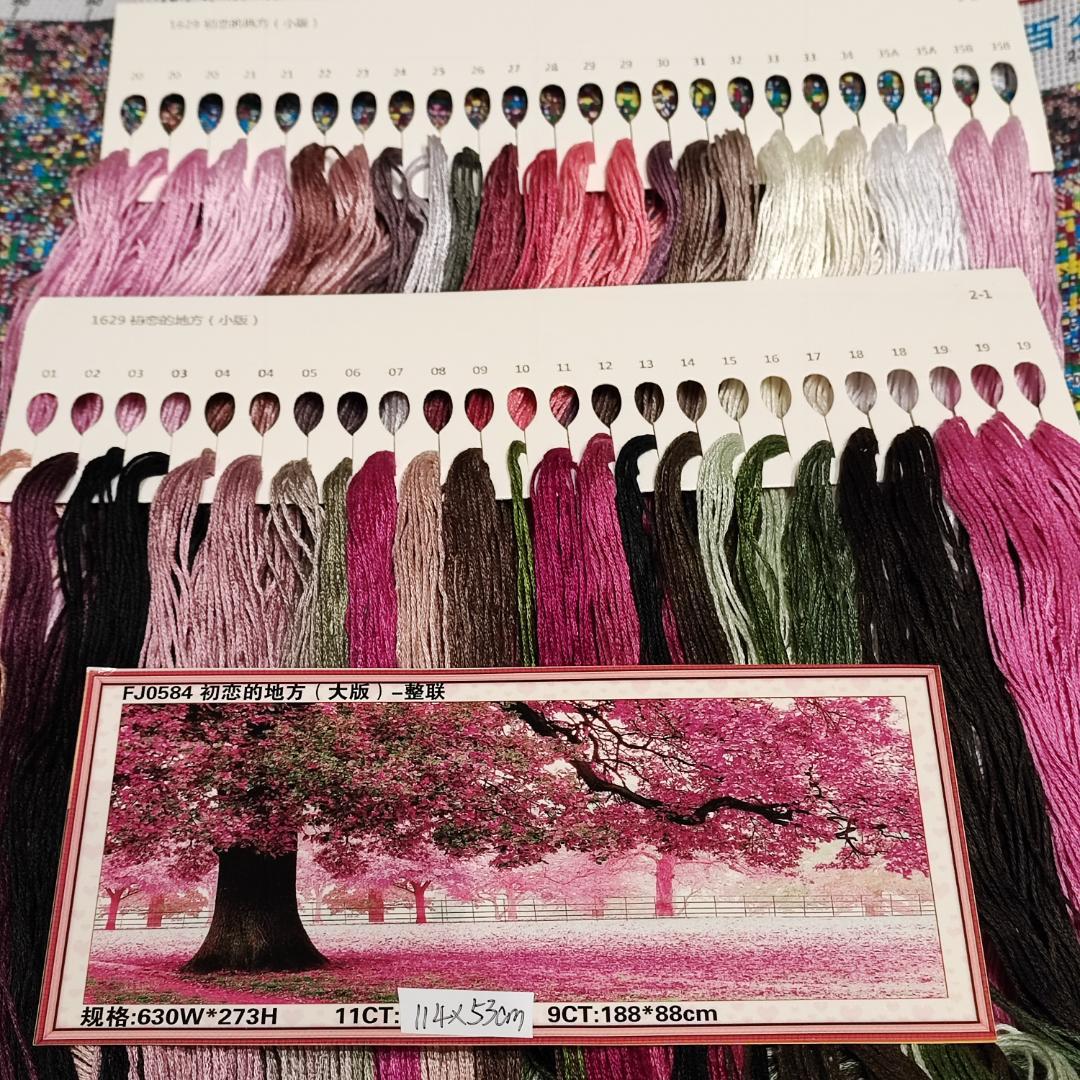 クロスステッチ完成品　さくら様ページ クロスステッチ 完成品 いつもなかよし さくらんぼがり 高橋亜紀