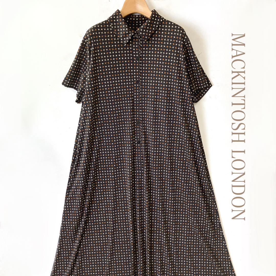 ＊美品＊マッキントッシュロンドン／ワンピース　【ウォッシャブル】　40 ゆったり