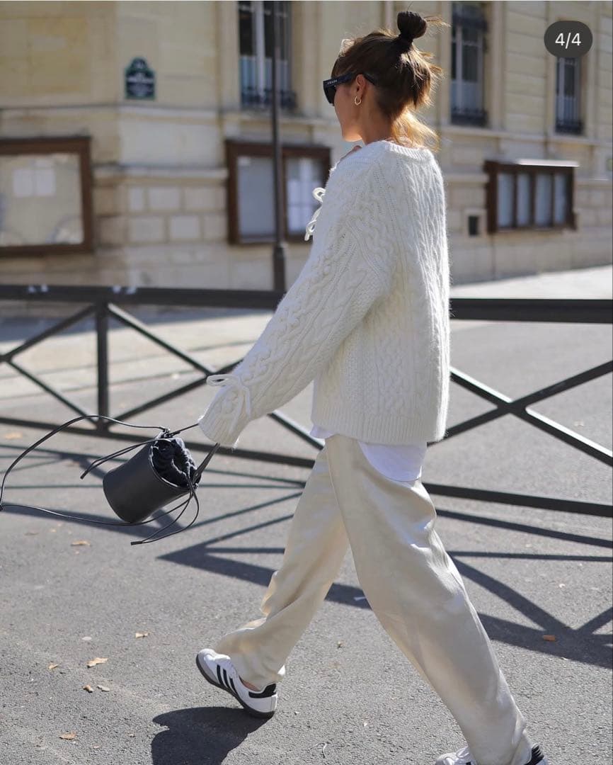 ⭐︎美品⭐︎gypsohilaジプソフィア リボンケーブルニット ⭐︎美品⭐︎gypsohilaジプソフィア リボンケーブルニット