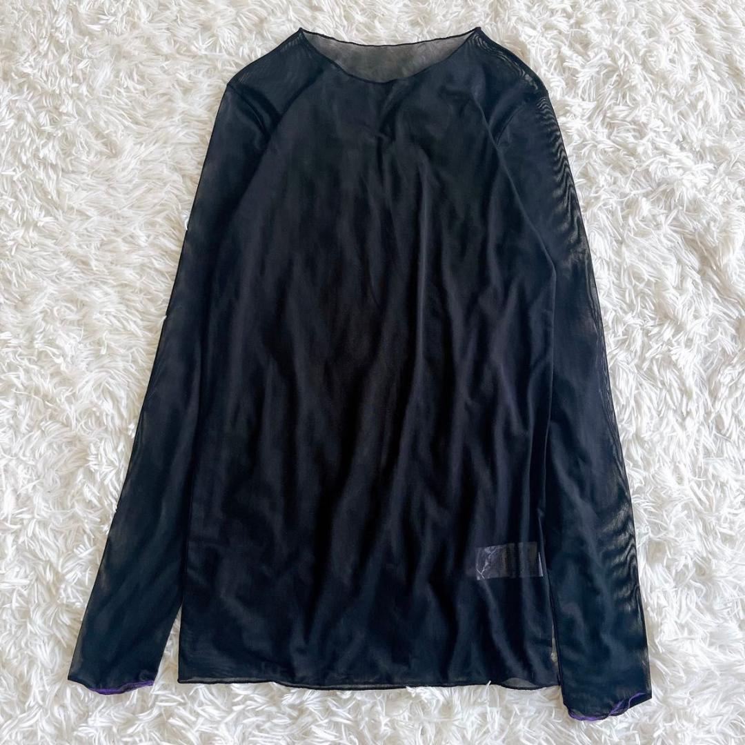 【CITY SHOP】MESH TEE カットソー ロンT 黒　2022AWトップス