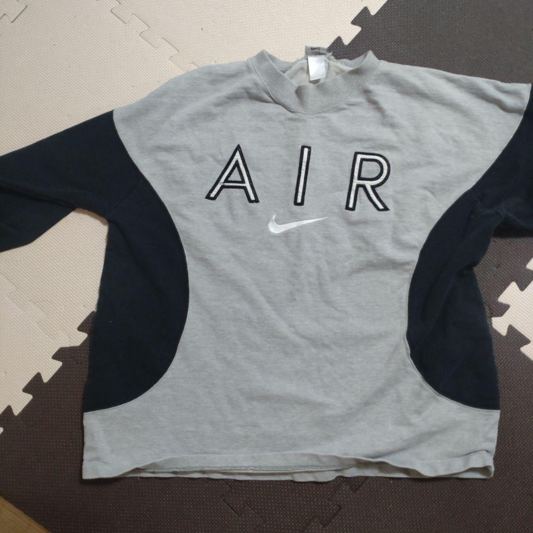 【送料無料（一部地域を除く）】 銀タグ グレー 刺繍ロゴ 90s AIR NIKE ストリート メルカリ - トップス