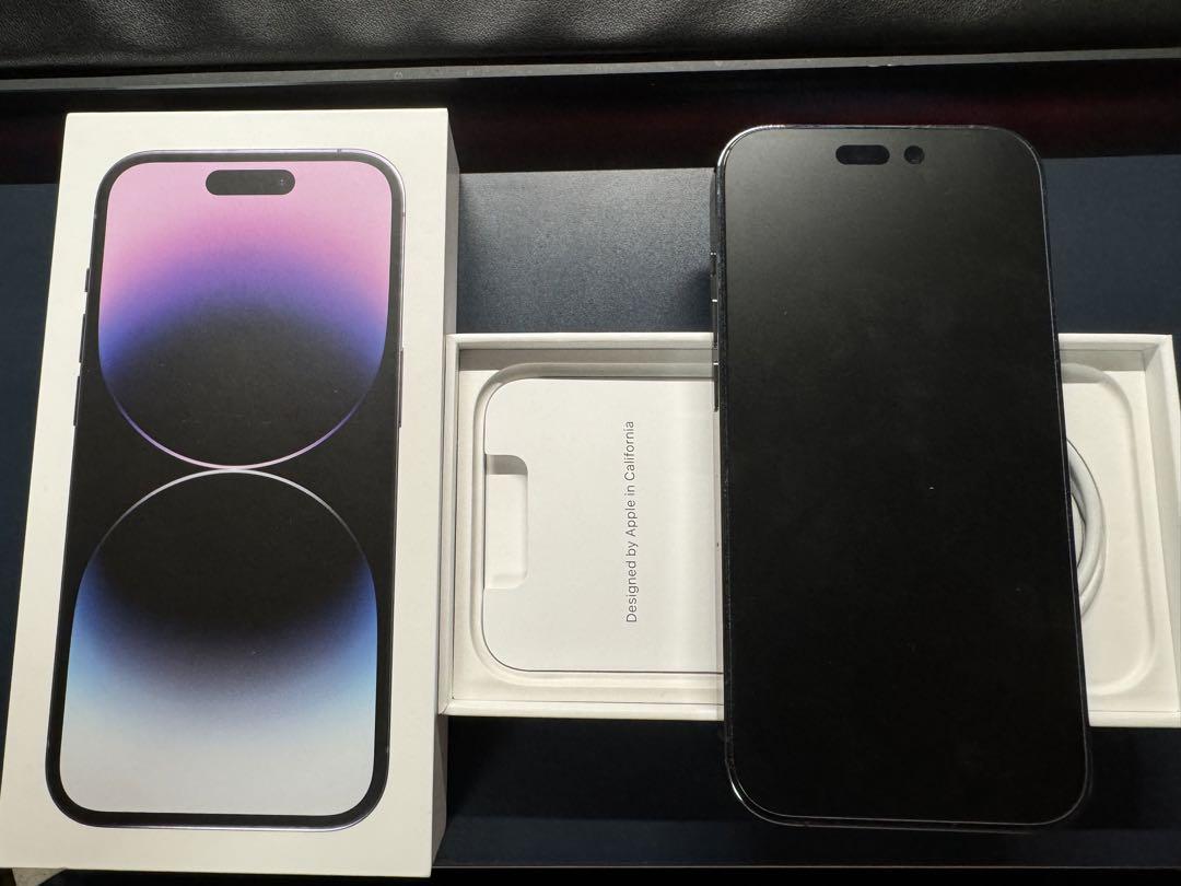 ニ*コ様 【バッテリー89%】iPhone14pro　256GB パープル　si ムスビー｜iPhone14ProMax 256GB バッテリー100％ ☆保証あり