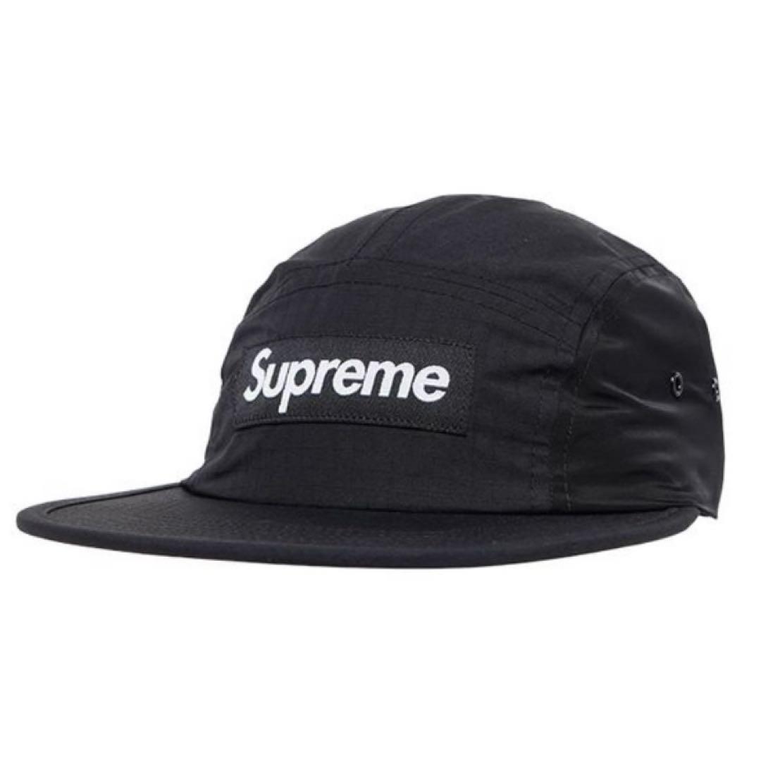 Supreme Waxed Ripstop Camp Cap Black
