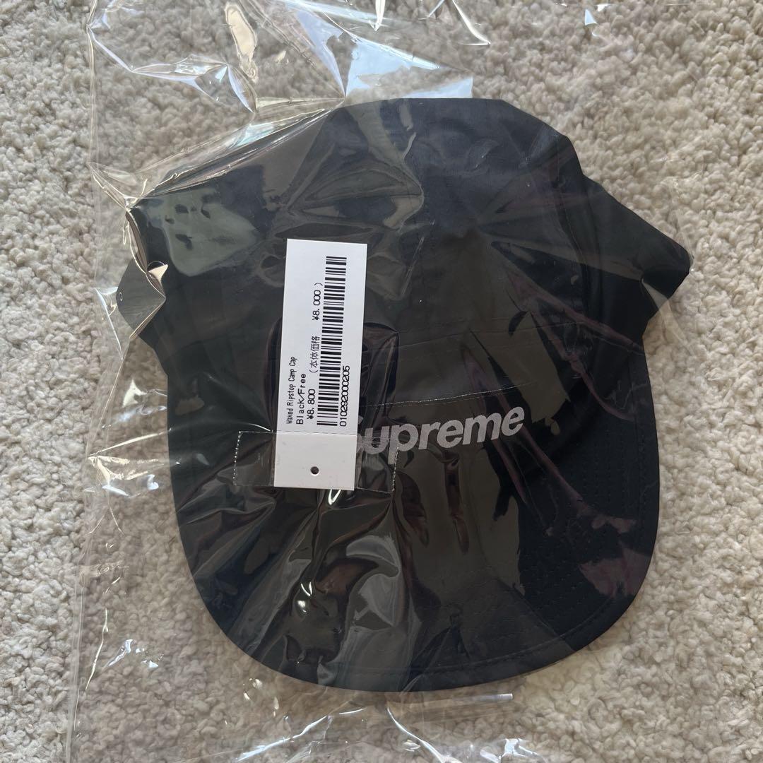 Supreme Waxed Ripstop Camp Cap 黒 Supreme Waxed Ripstop Camp Cap ブラック