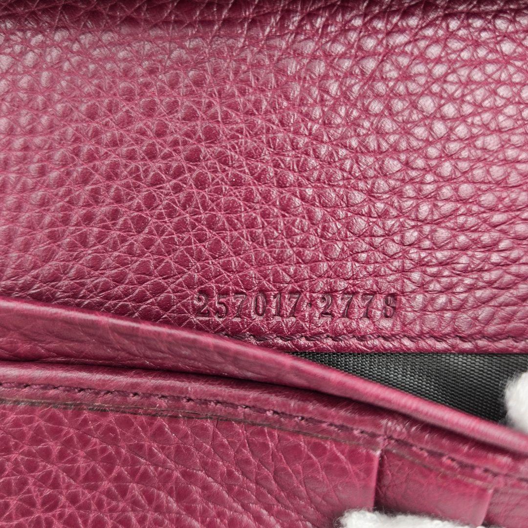 【極美品】 GUCCI グッチ 折り財布 財布 バンブー ボルドー