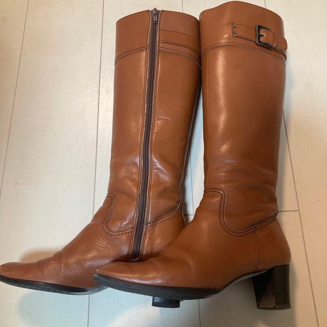 ダイアナブラウン ロングブーツ バックジッパー付き