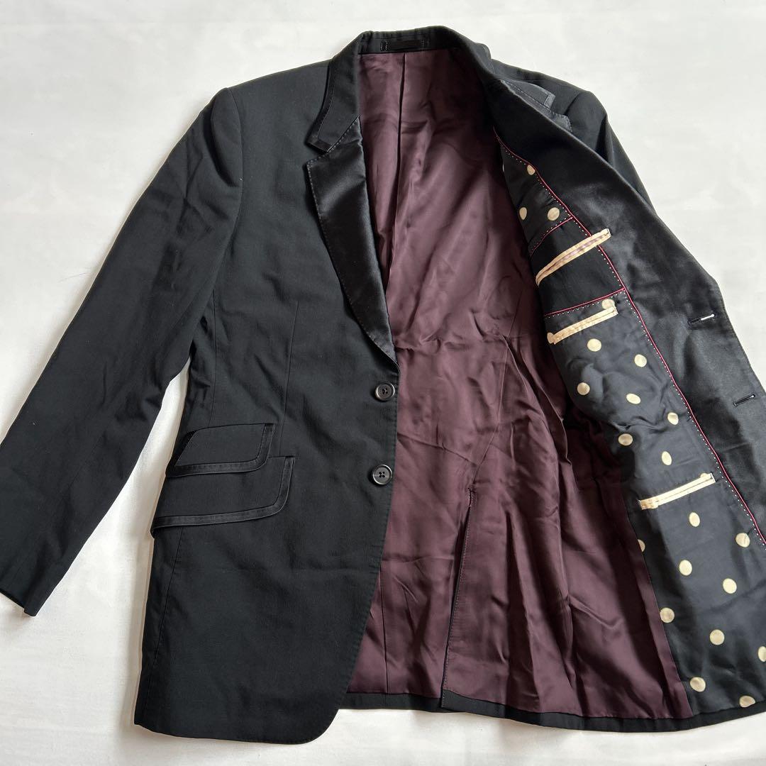Paul Smith ポールスミス テーラード ジャケット サテン襟　ブラック