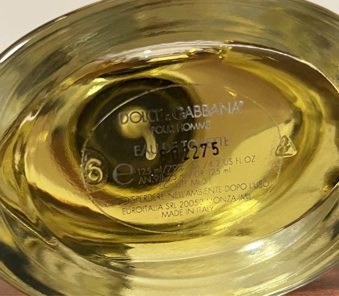 125ml 未使用　ドルチェアンドガッバーナ　プールオム
