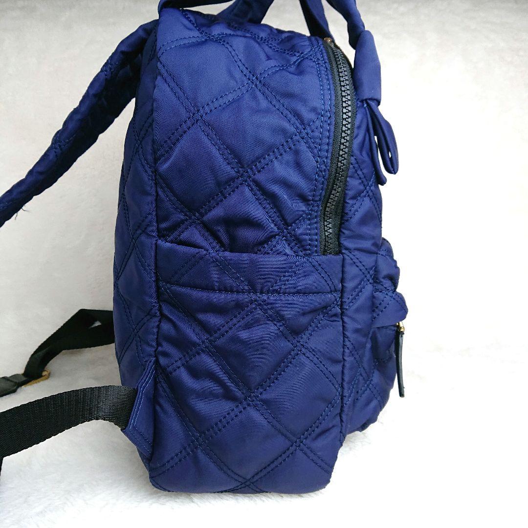 ✨極美品✨ MARC JACOBS キルティング リュック ネイビー