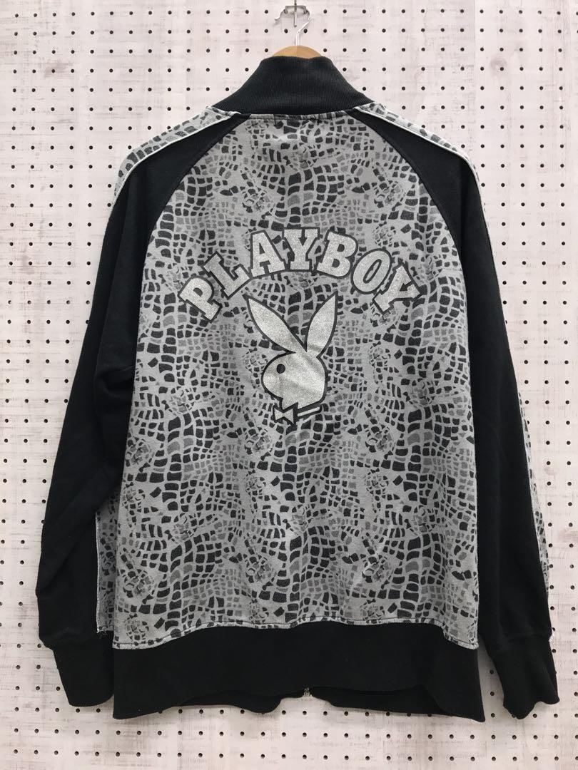 最高級のスーパー PLAYBOY やんちゃストリート古着 クロコ総柄 スウェット トップス