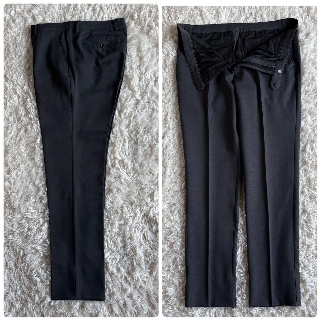 極美品 TRANS CONTINENTS セットアップ ストレッチ グレーAB6