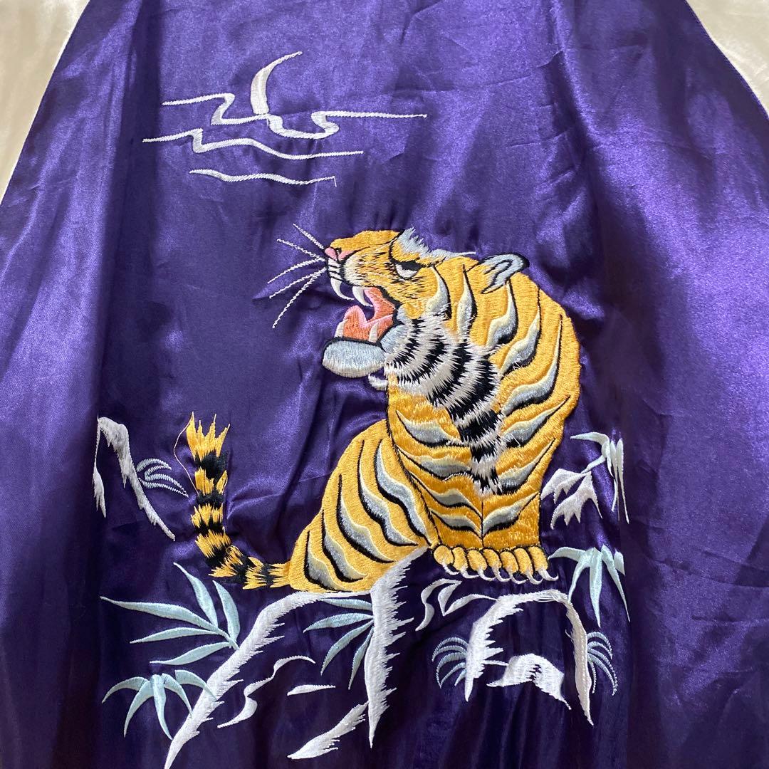 売上実績NO.1 美品 テーラー東洋 スカジャン 黒 紫 金 XL スカジャン