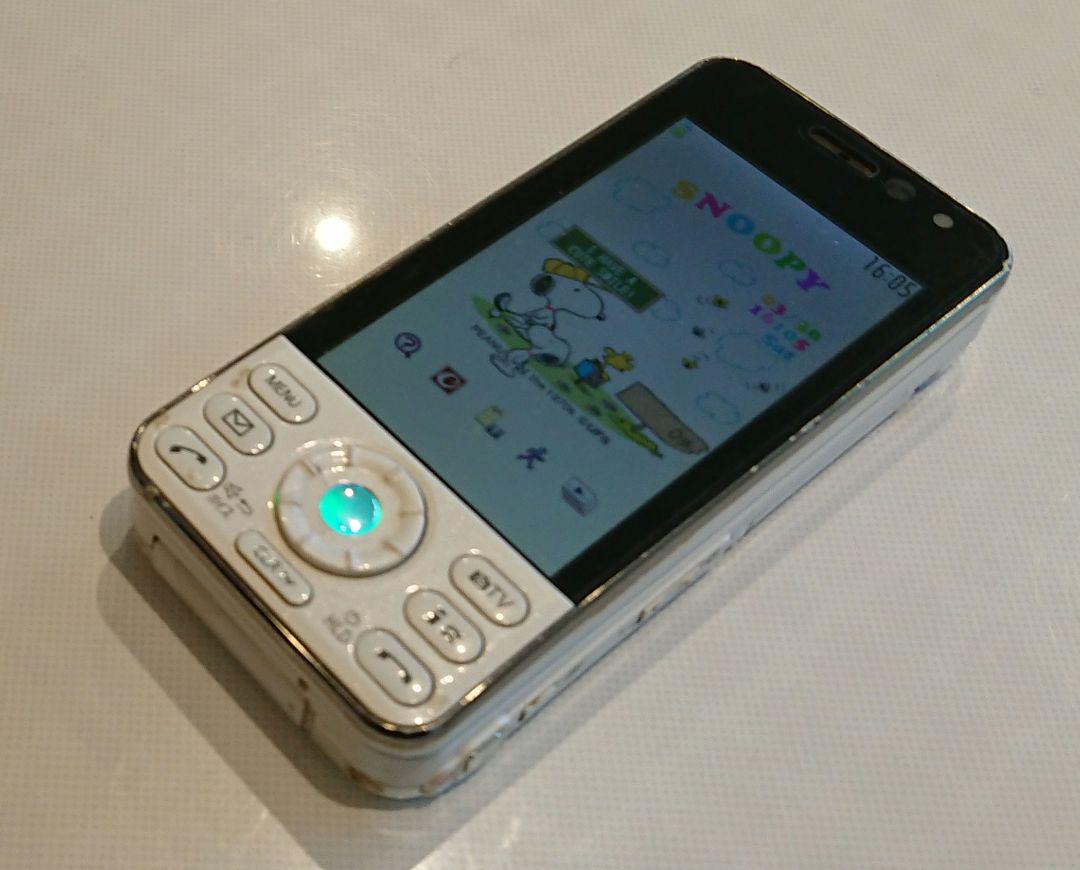 ドコモ docomo P-02B white ホワイト ガラケー 通信確認済