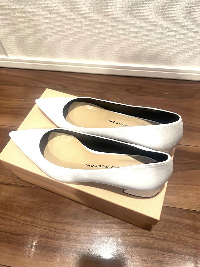 最終値下げ 美品 ファビオルスコーニ ベーシックパンプス ホワイト 39