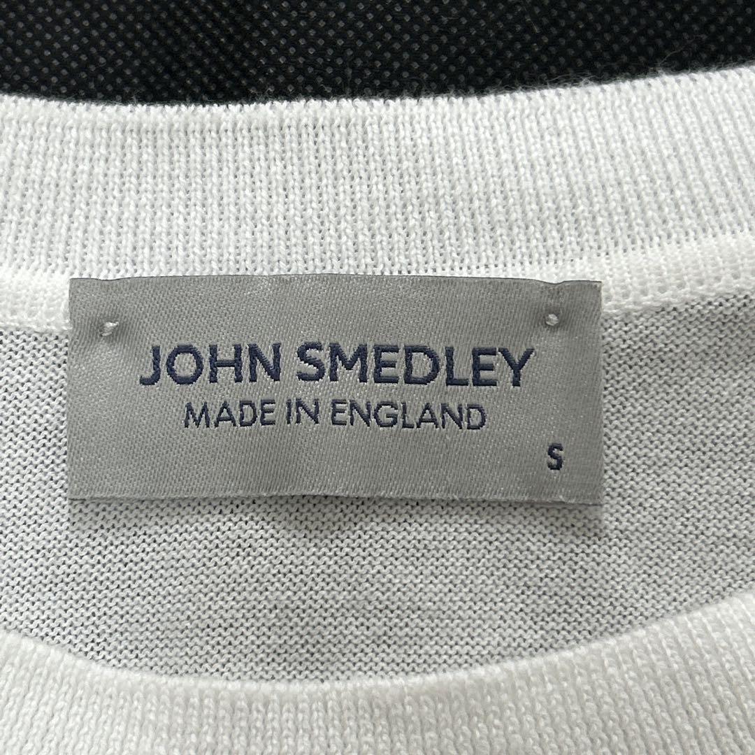 希少✨ JOHN SMEDLEY 半袖ニット 現行タグ シーアイランドコットン