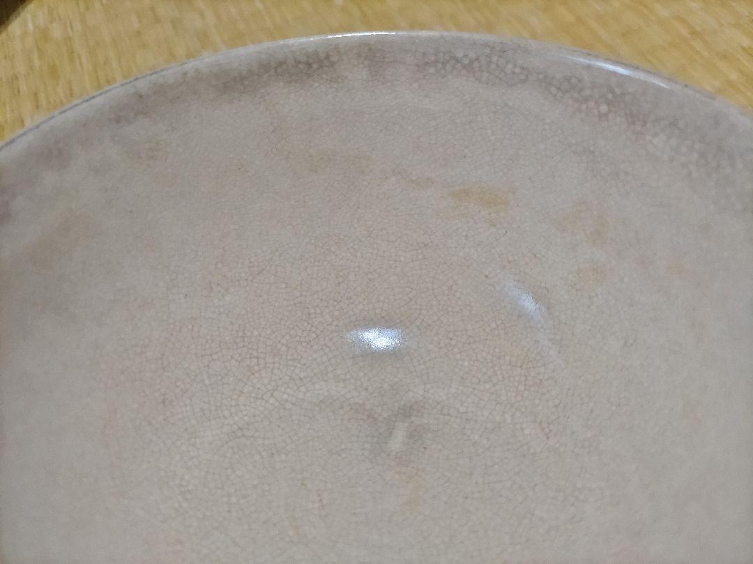 京焼　清水焼　抹茶碗　仁清銘　秋草　使い込まれた品ながら無傷 京焼 清水焼 抹茶碗 仁清銘 秋草 使い込まれた品ながら無傷