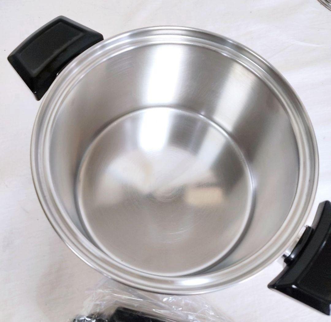 美品 ガス仕様 ロイヤルクイーン 3QT　蓋付き　大量おまけ付き@