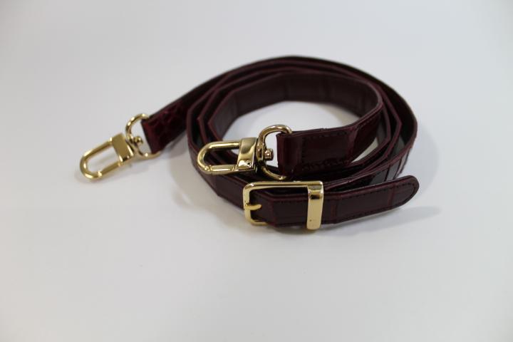 クロコダイル バッグ 本物 レッド ハンドバッグ ショルダー シャイニング加工