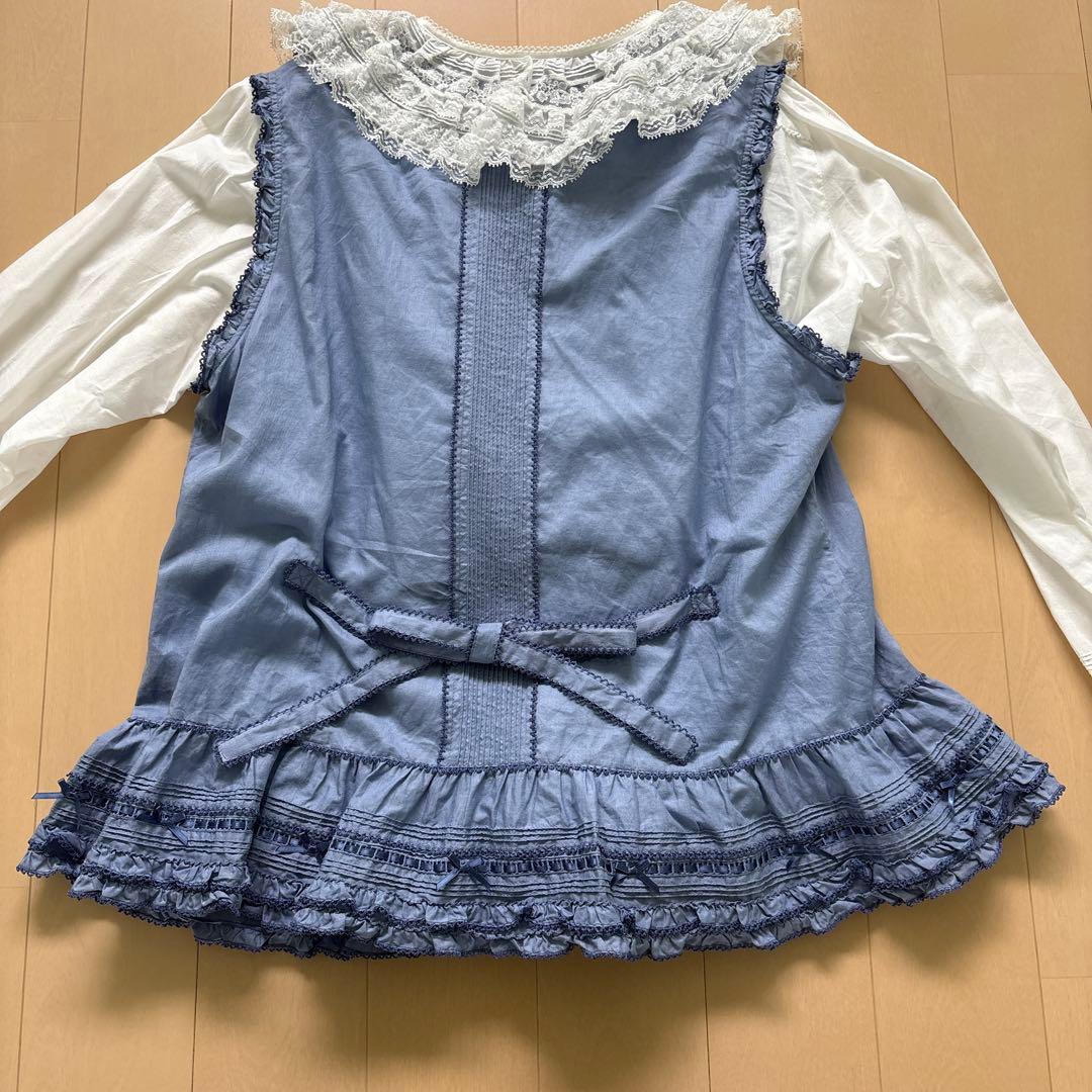 ローンノースリーブブラウス