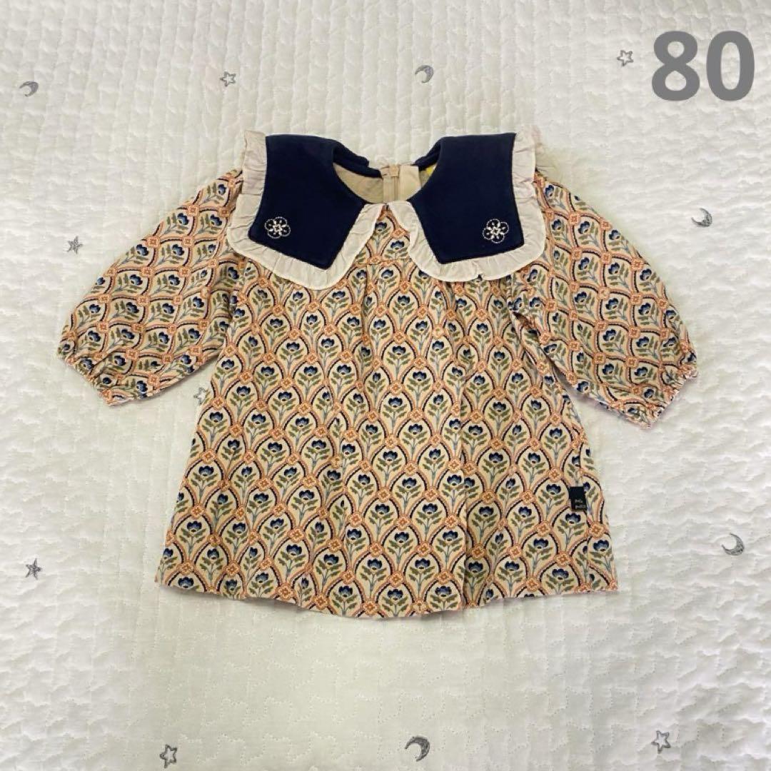 MOIMOLN ワンピース 80 アーガイルチェックワンピース モイモルン