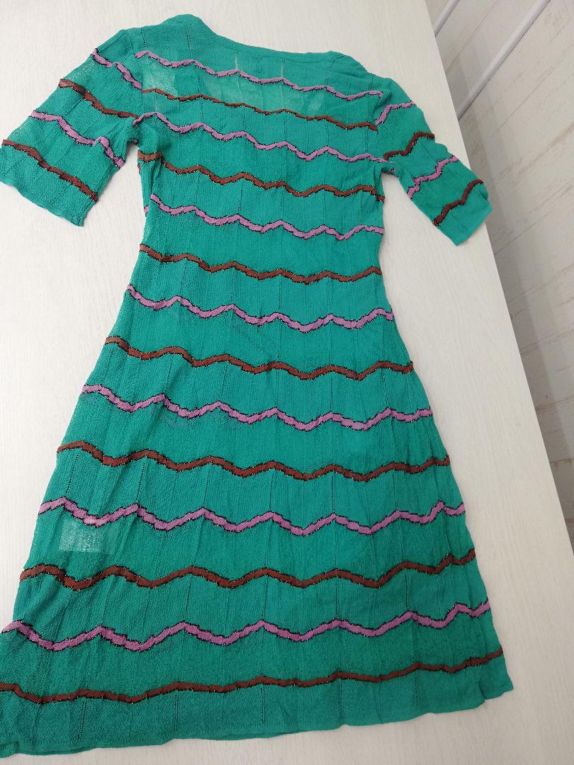 お値下げ！M Missoni ミッソーニ★未使用品 Aライン ニット ワンピース 破格！M Missoni ミッソーニ☆未使用品 Aライン ニット ワンピース