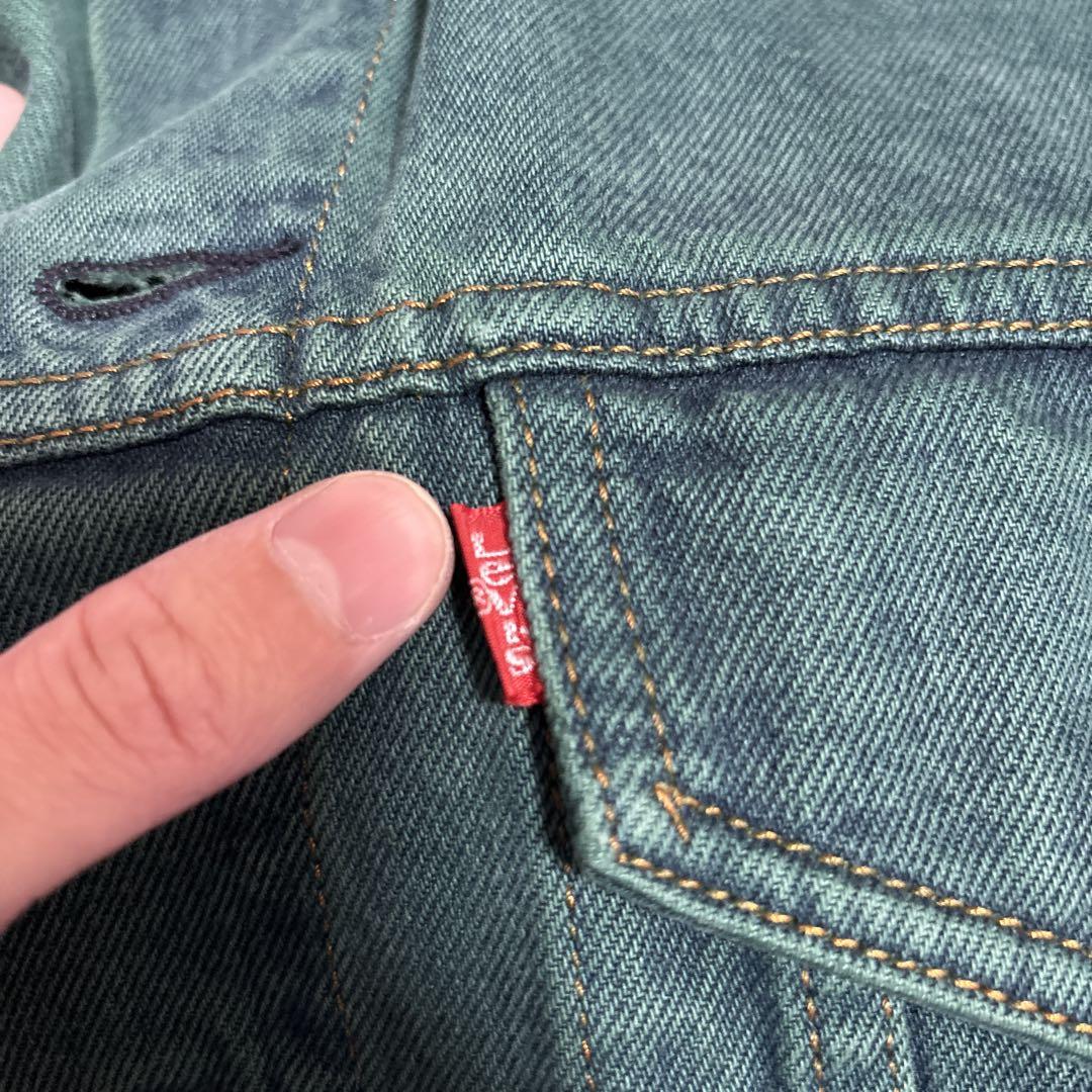 Levi's デニムジャケット　グリーン