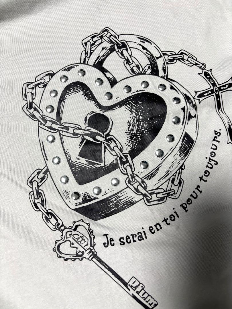未使用 pium Heart padlock オーバーサイズロングTシャツ - メルカリ