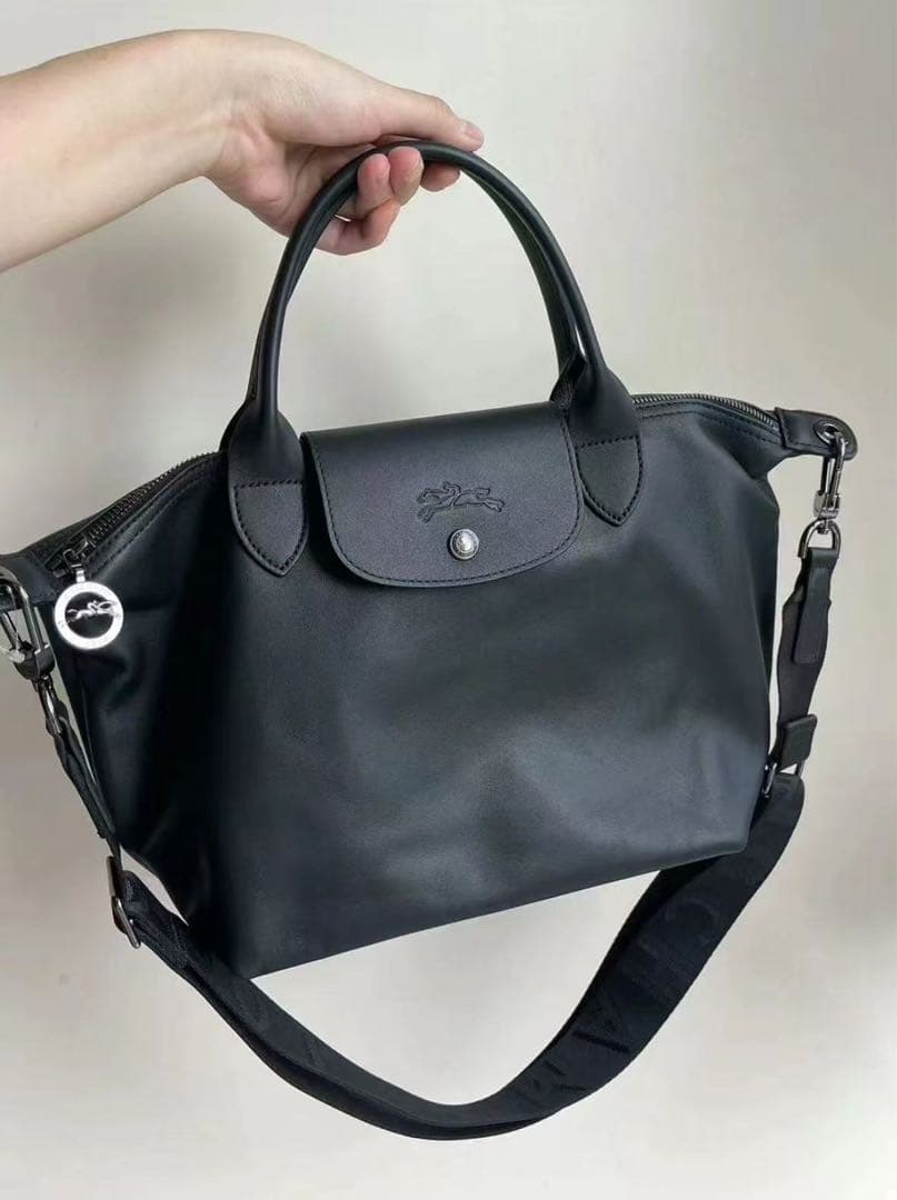 Longchamp ル プリアージュ キュイールトップハンドルバッグ S Longchamp ル プリアージュ キュイールトップハンドルバッグ S