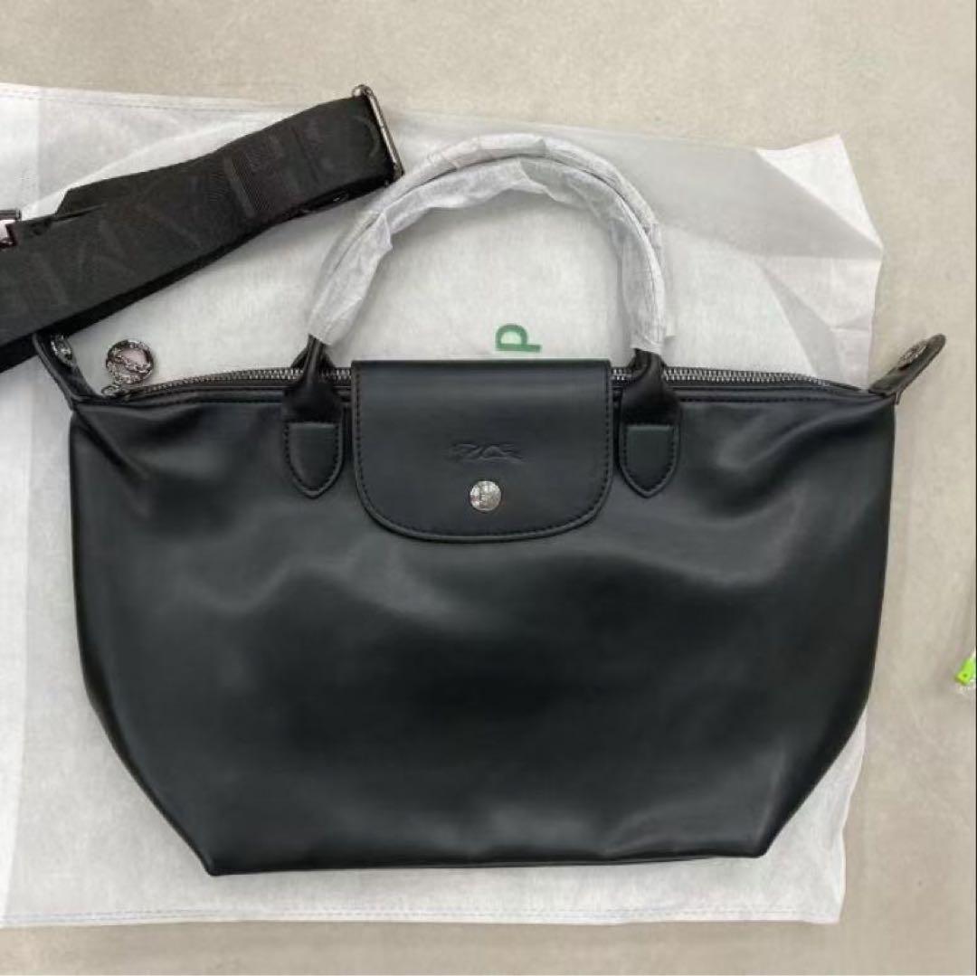 Longchamp ル プリアージュ キュイールトップハンドルバッグ S Longchamp ル プリアージュ キュイールトップハンドルバッグ S